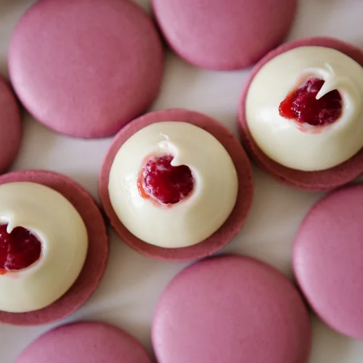 Ice Cream With Raspberry (Whipped)